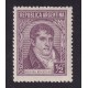 ARGENTINA 1935 GJ 736 ESTAMPILLA NUEVA CON GOMA PAPEL TELAU$ 10